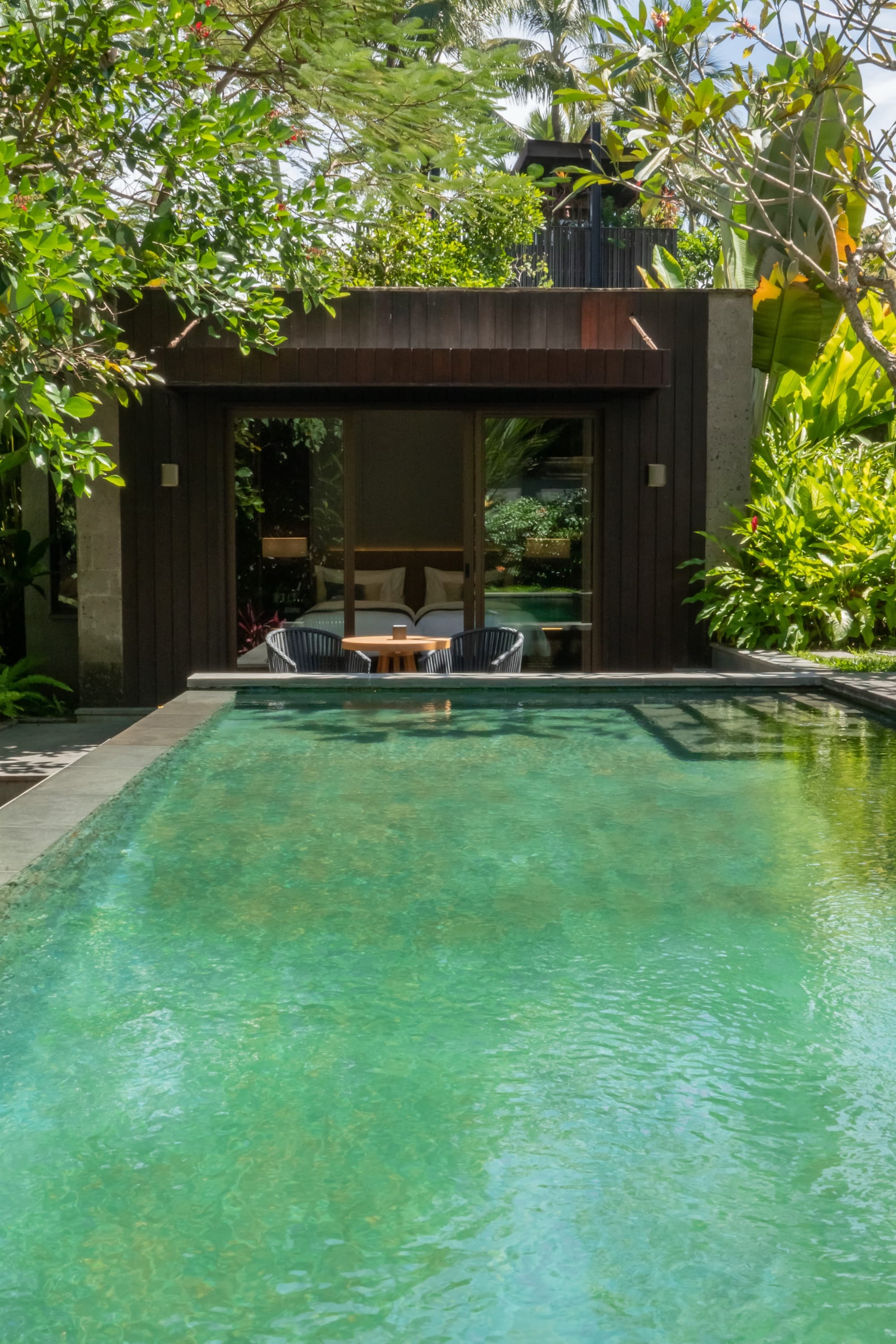 Private pool and shaded pavilion at a Two-Bedroom Jungle Pool Villa