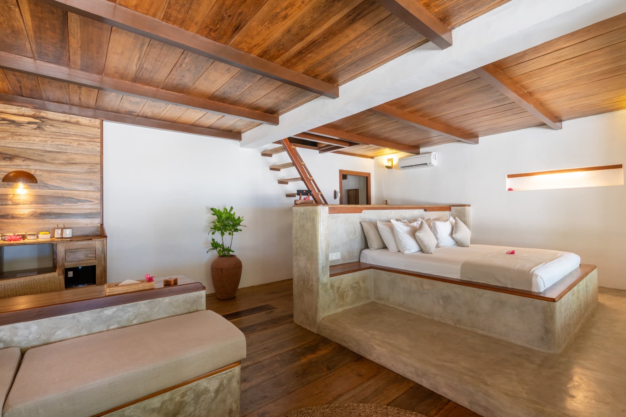 Interior of a Beach View Villa at Coral Eye, Bangka Island