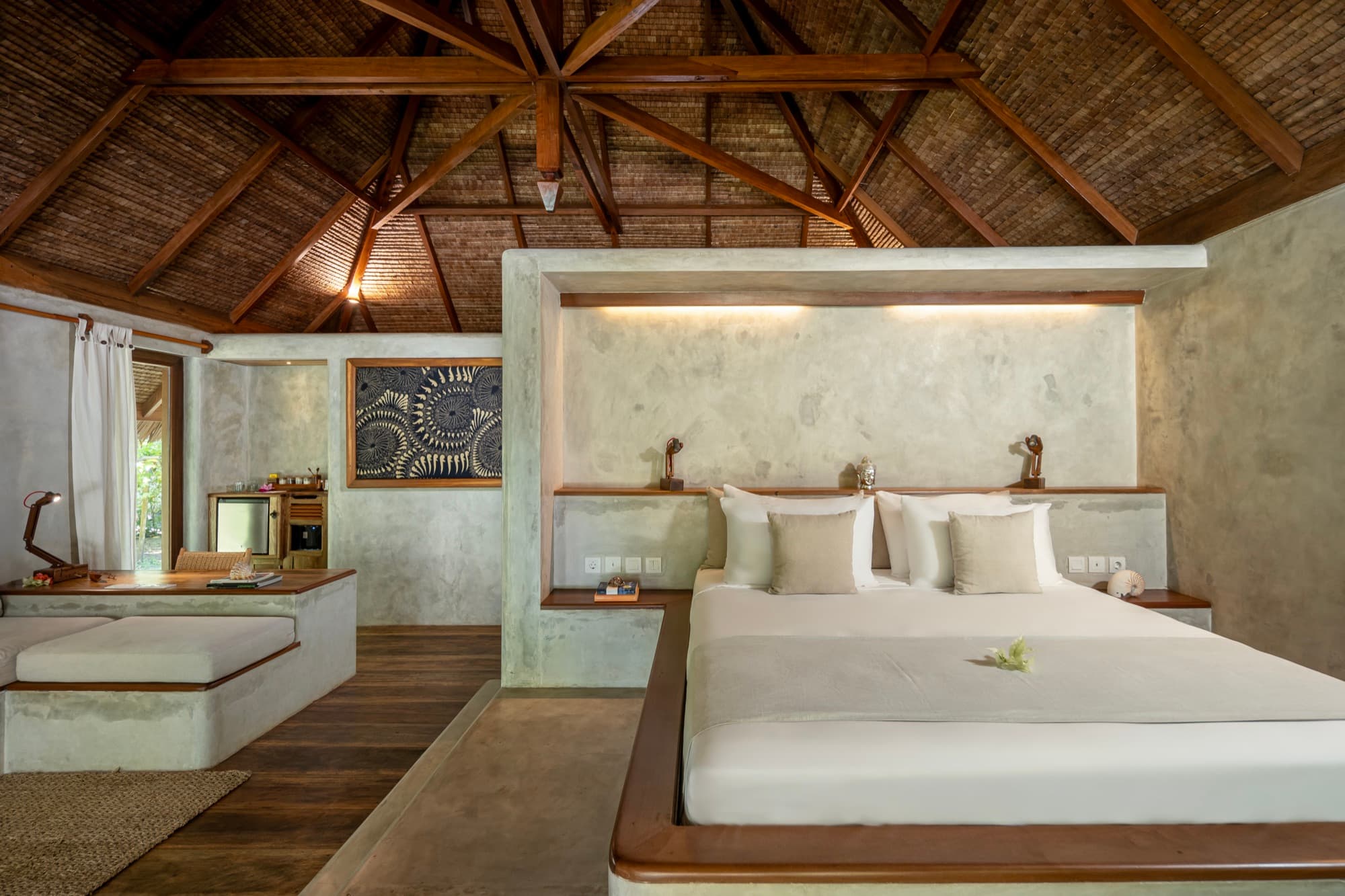 Garden View Villa set among tropical planting at Coral Eye, Bangka Island