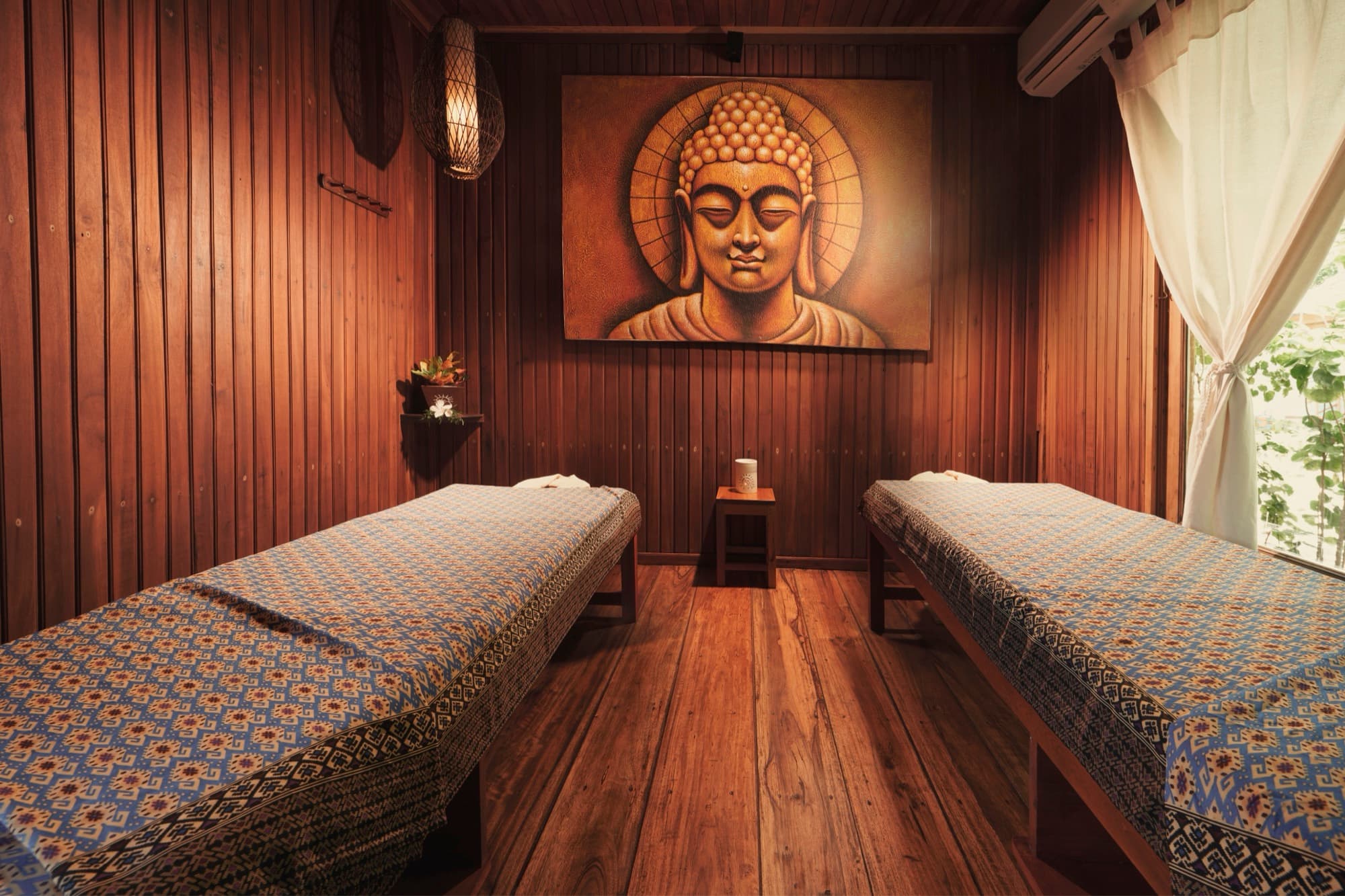 Treatment room at the resort's traditional spa